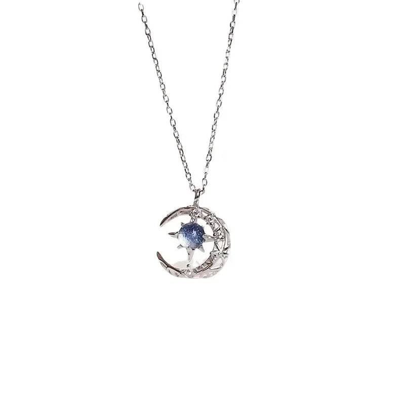 Starlit Crescent Necklace